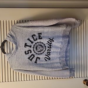 Girls Size 14 Grey Hoodie from Justice